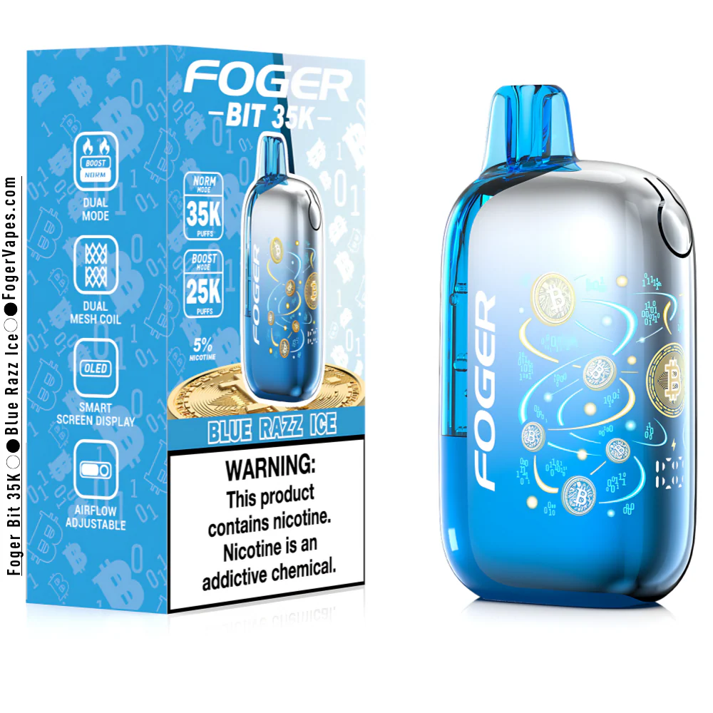 Blue Razz Ice – Foger Bit 35K Puffs - Image 3