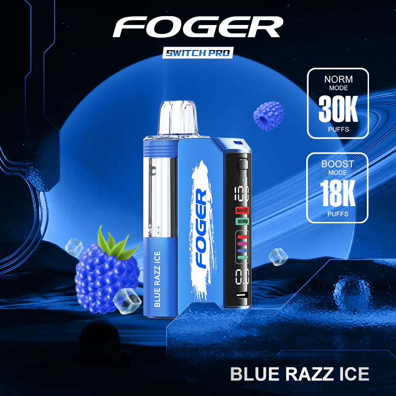 Blue Razz Ice Foger Switch Pro Kit 30K Puffs - Image 3