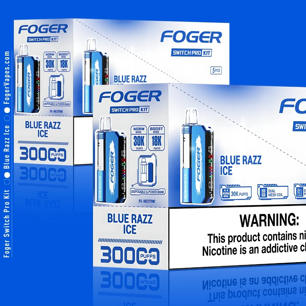 Blue Razz Ice Foger Switch Pro Kit 30K Puffs - Image 6