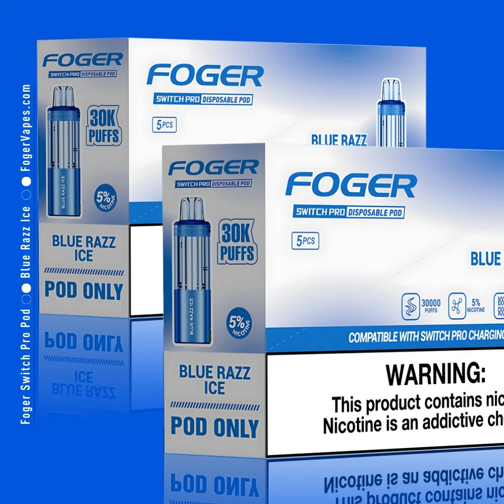 Blue Razz Ice Foger Switch Pro Pod 30K Puffs - Image 5