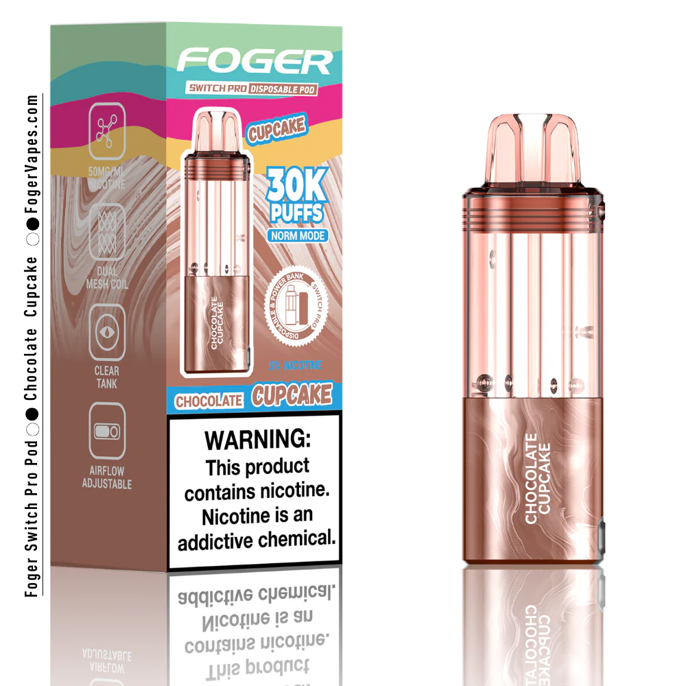 Chocolate Cupcake – Foger Switch Pro Pod | 30K Puffs - Image 3