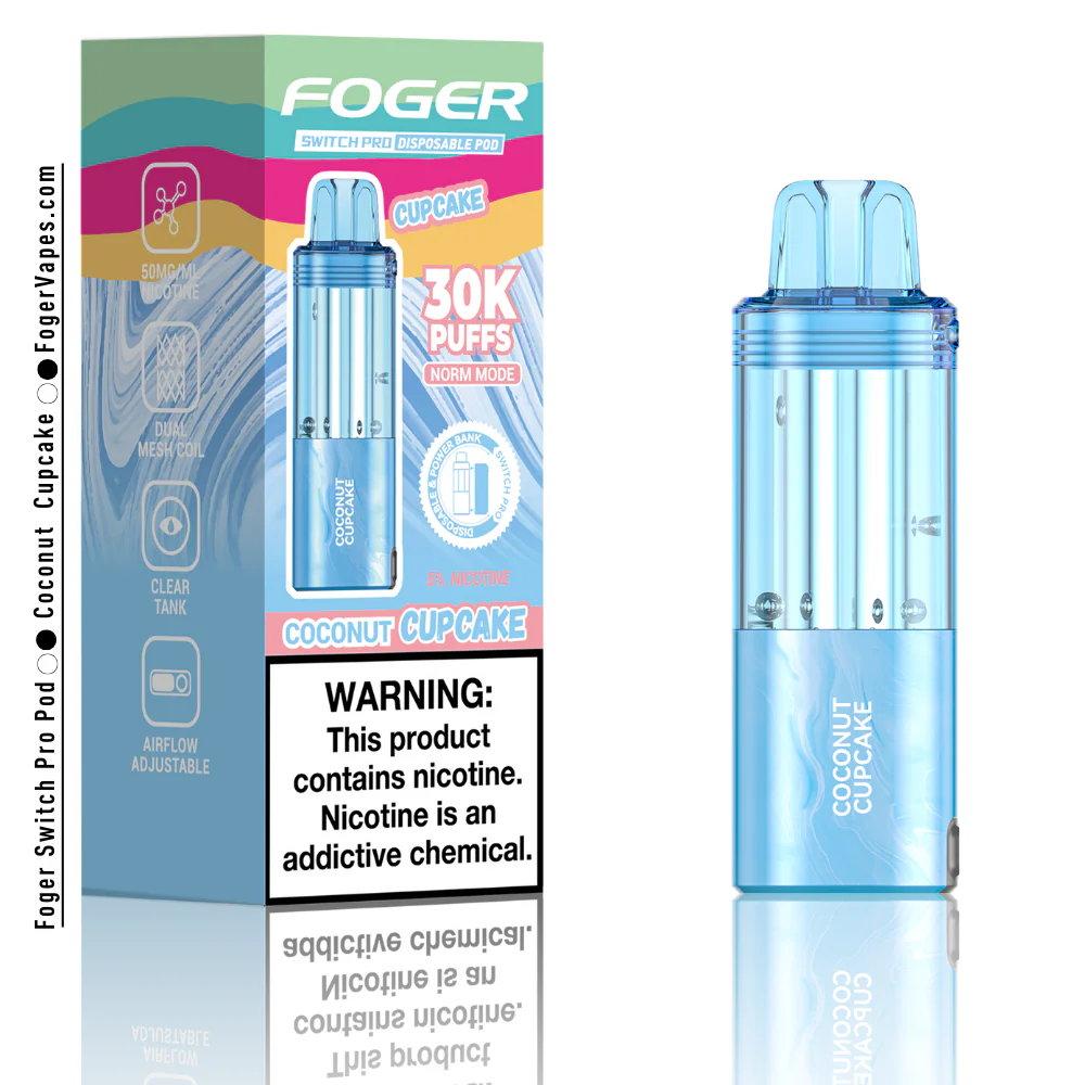Coconut Cupcake – Foger Switch Pro Pod | 30K Puffs - Image 3
