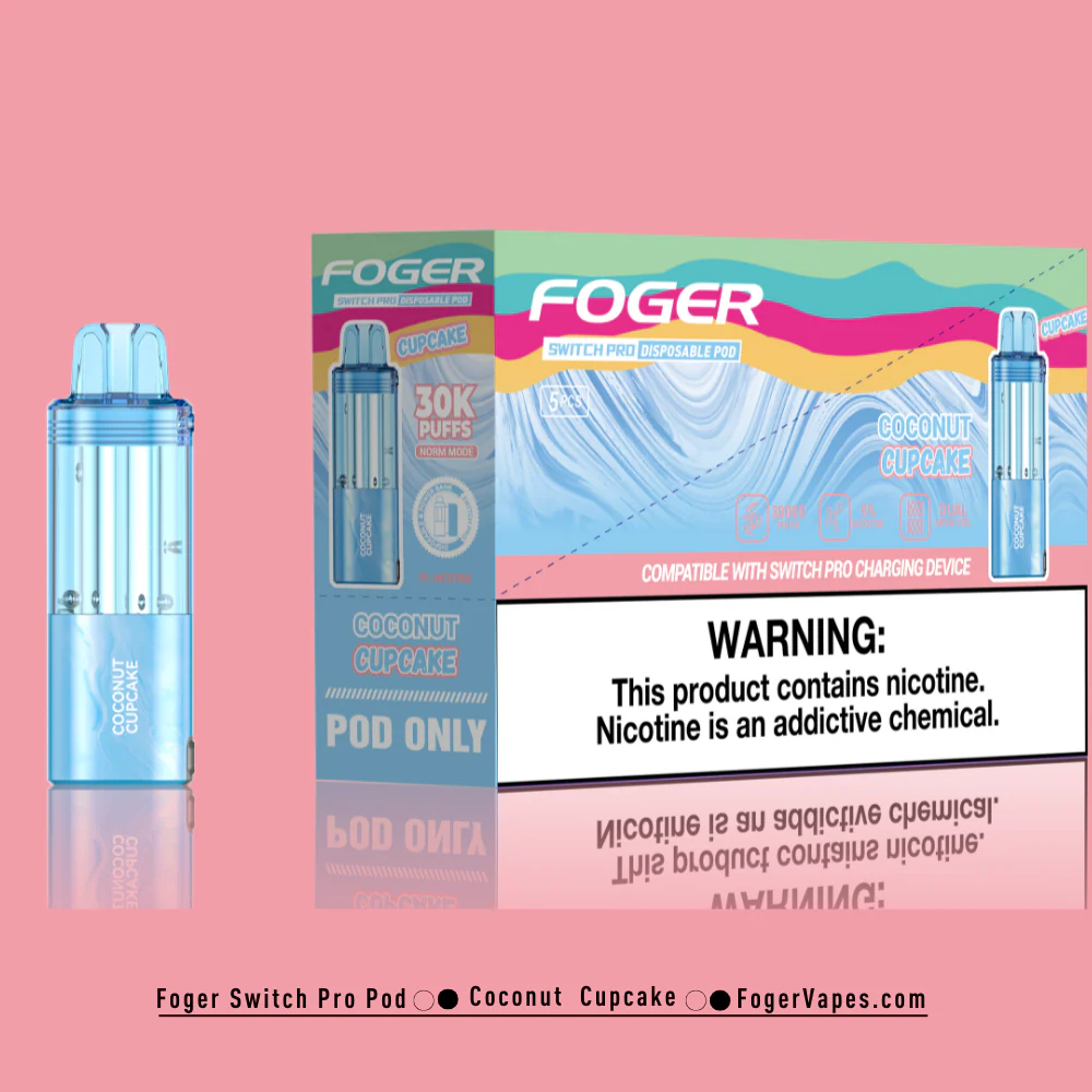Coconut Cupcake – Foger Switch Pro Pod | 30K Puffs - Image 4