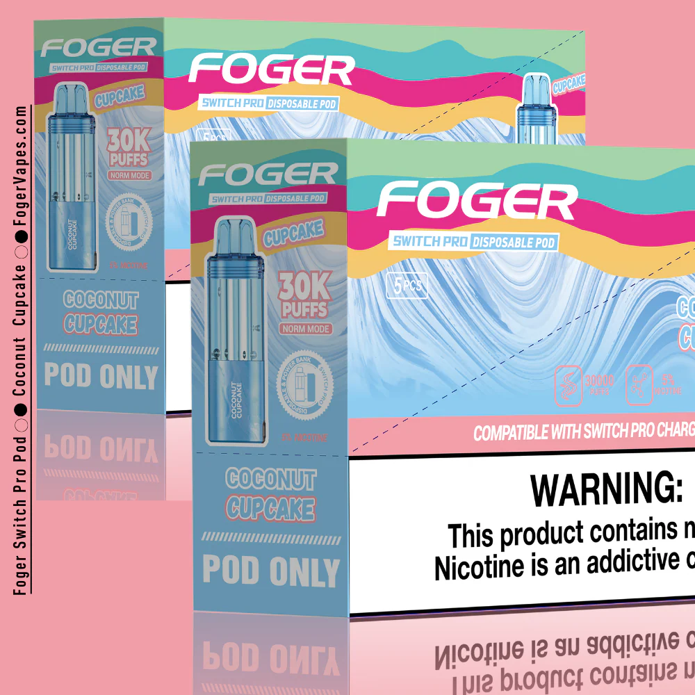 Coconut Cupcake – Foger Switch Pro Pod | 30K Puffs - Image 5