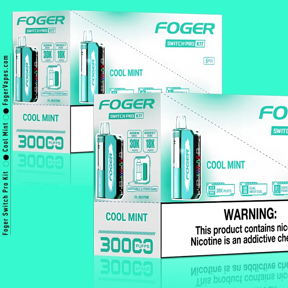 Cool Mint Foger Switch Pro Kit 30K Puffs - Image 6