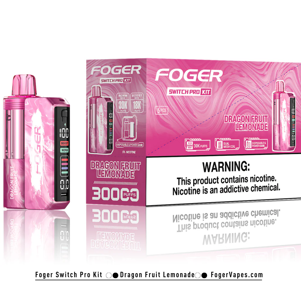 Dragon Fruit Lemonade – Foger Switch Pro Kit | 30K Puffs - Image 3