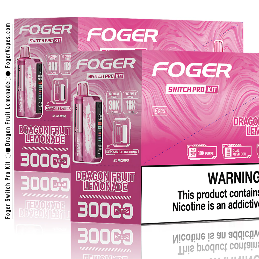 Dragon Fruit Lemonade – Foger Switch Pro Kit | 30K Puffs - Image 4