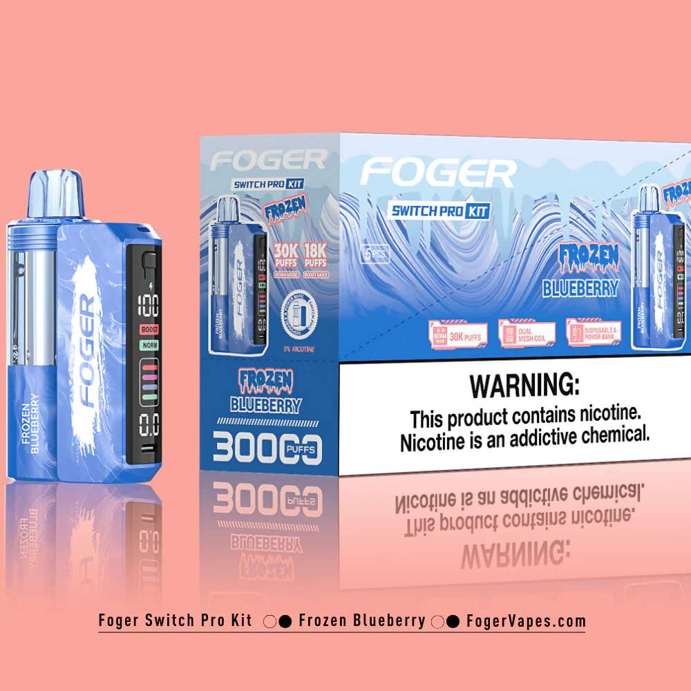 Frozen Blueberry – Foger Switch Pro Kit 30K Puffs - Image 4