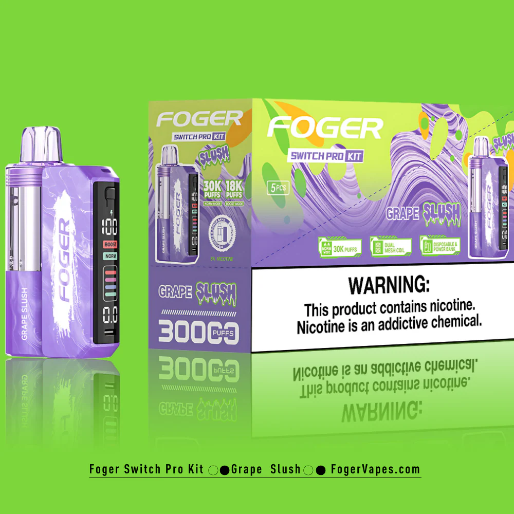 Grape Slush – Foger Switch Pro Kit 30K Puffs - Image 4