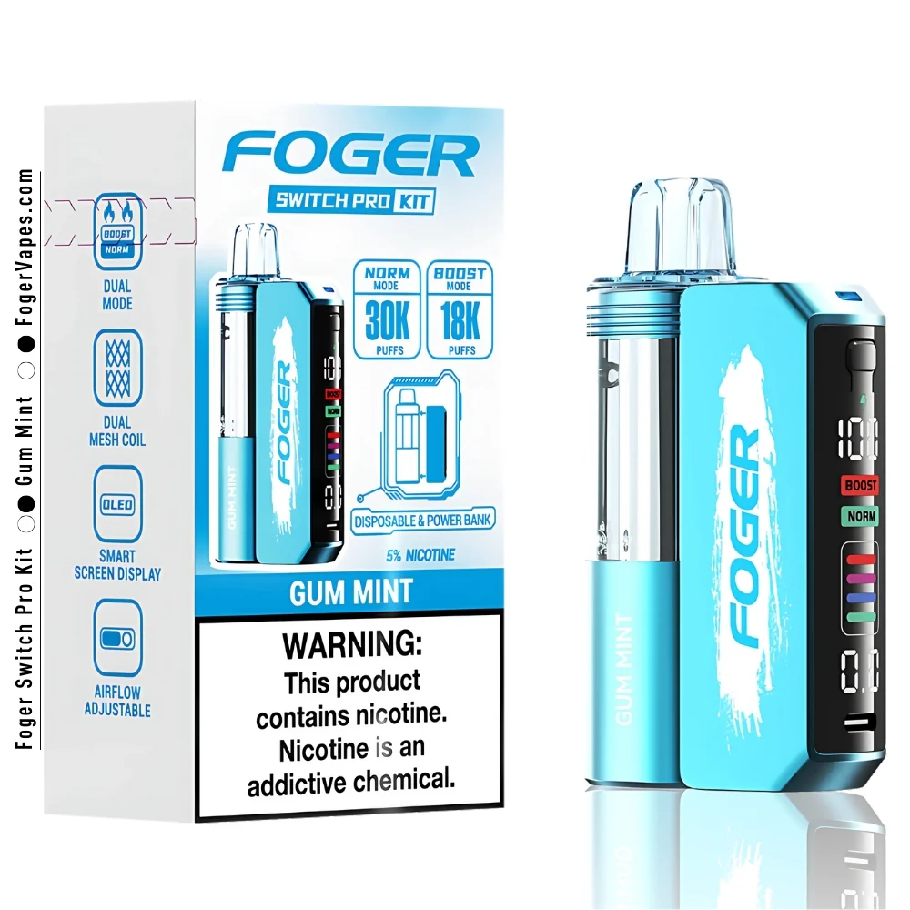 Gum Mint Foger Switch Pro Kit 30K Puffs - Image 4