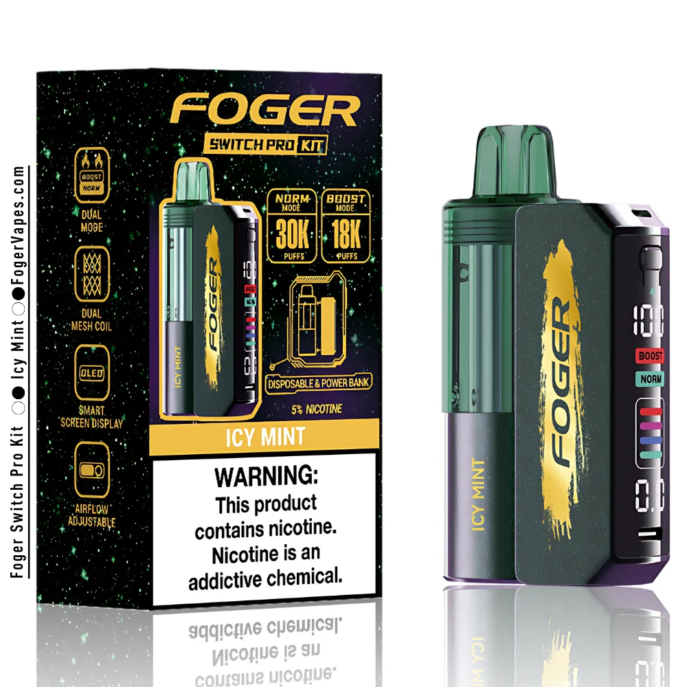 Icy Mint Foger Switch Pro Kit 30K Puffs - Image 3