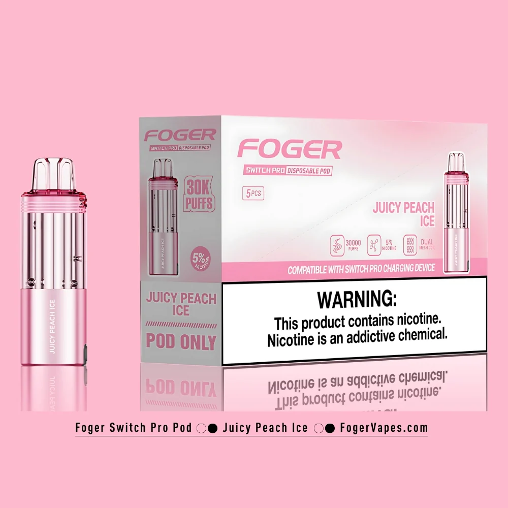 Juicy Peach Ice Foger Switch Pro Pod 30K Puffs - Image 4