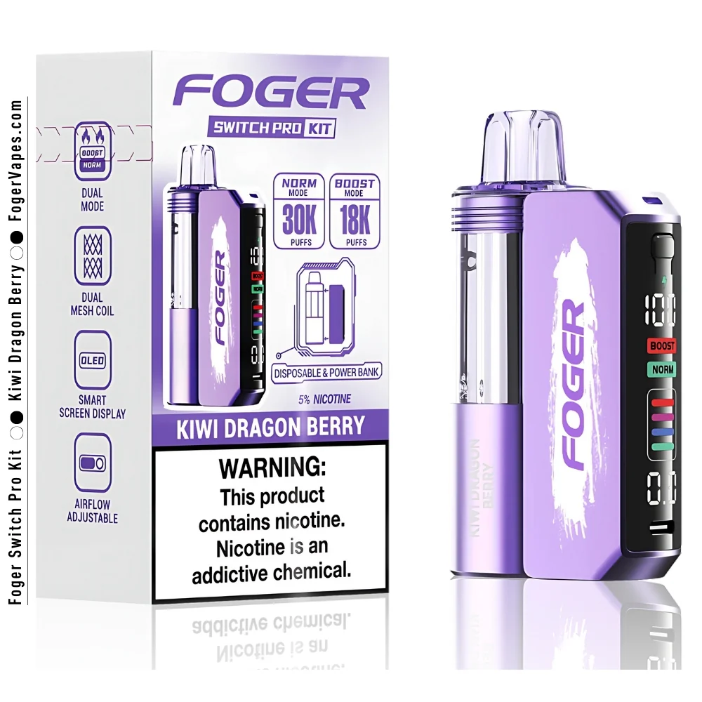Kiwi Dragon Berry Foger Switch Pro Kit 30K Puffs - Image 4