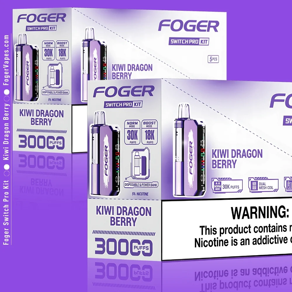 Kiwi Dragon Berry Foger Switch Pro Kit 30K Puffs - Image 6