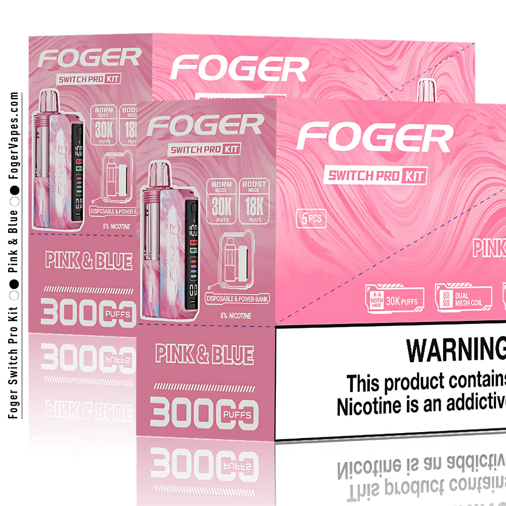 Pink & Blue – Foger Switch Pro Kit | 30K Puffs - Image 4
