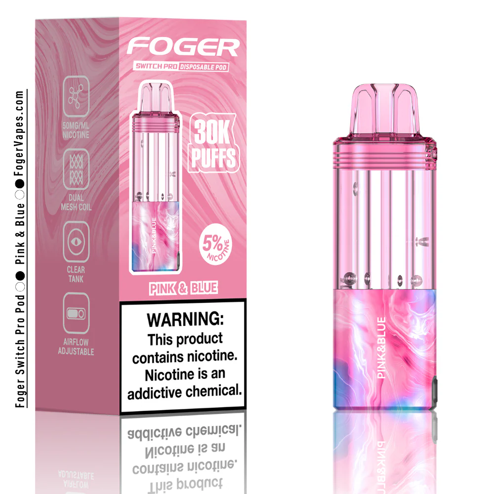 Pink & Blue – Foger Switch Pro Pod | 30K Puffs - Image 3