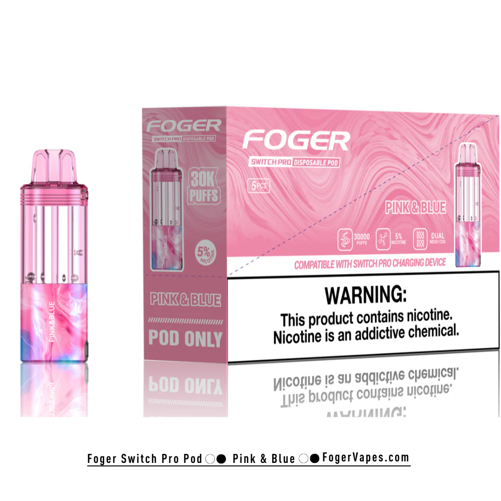 Pink & Blue – Foger Switch Pro Pod | 30K Puffs - Image 4