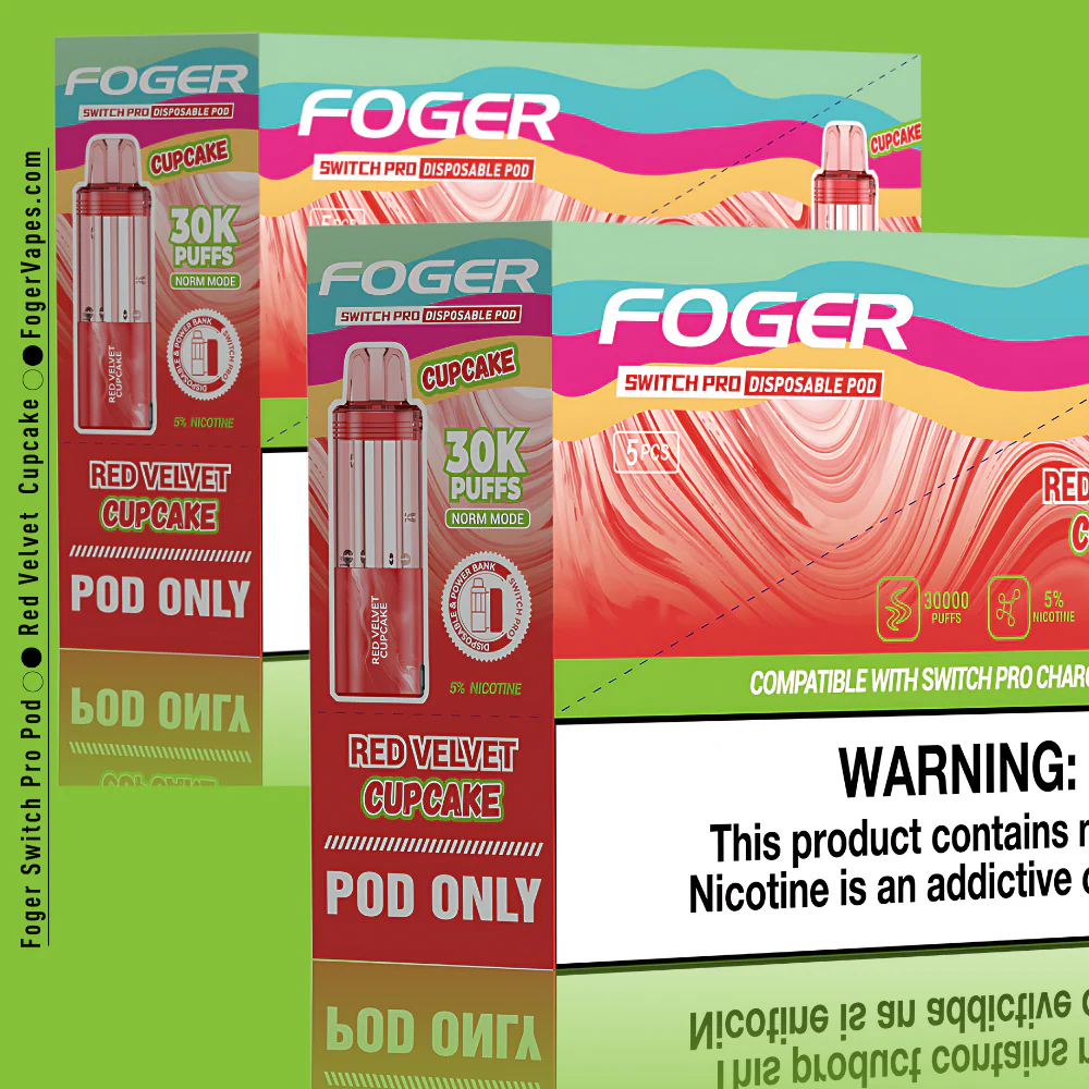 Red Velvet Cupcake – Foger Switch Pro Pod | 30K Puffs - Image 5