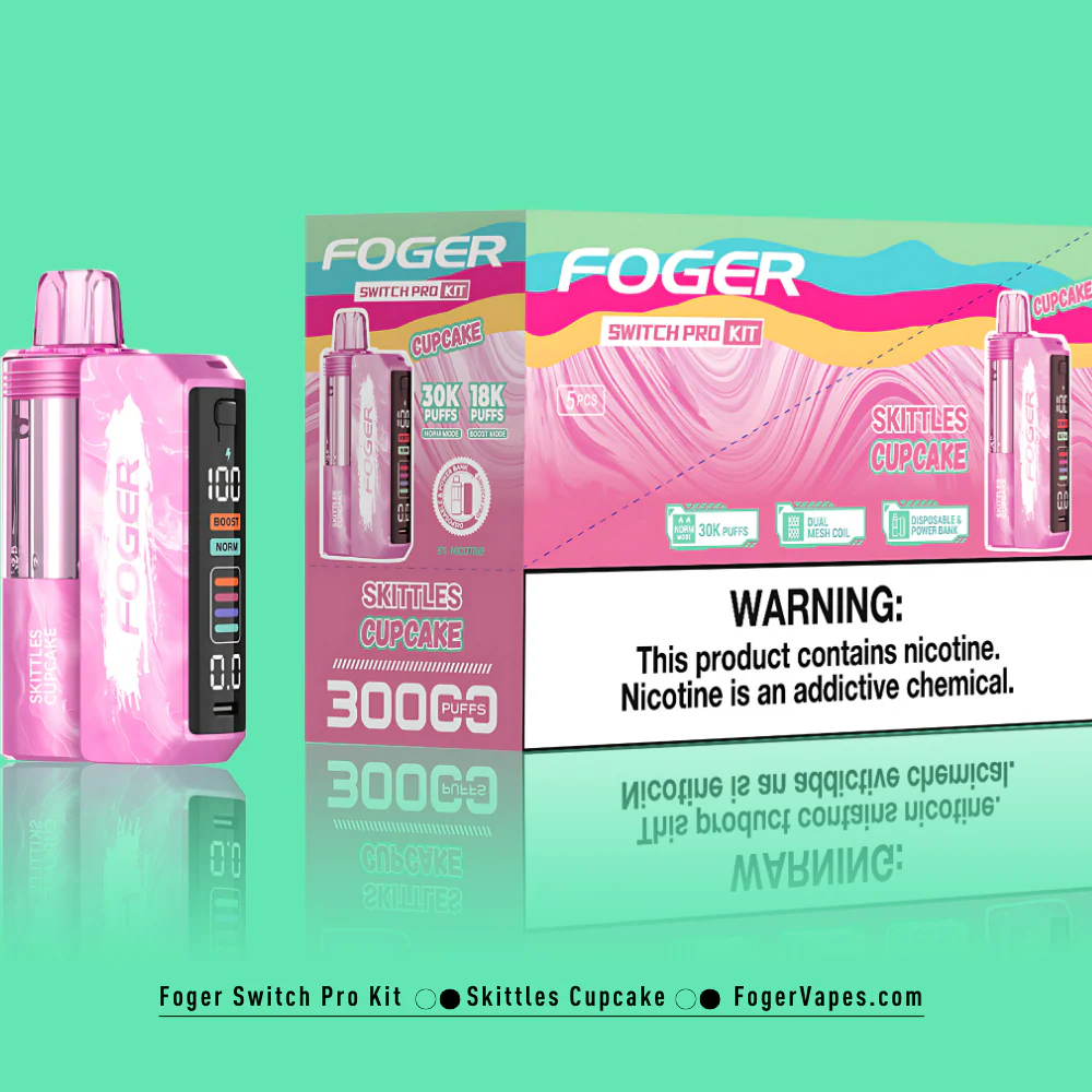 Skittles Cupcake – Foger Switch Pro Kit | 30K Puffs - Image 3