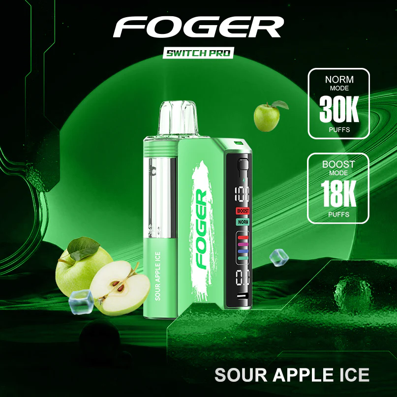 Sour Apple Ice Foger Switch Pro Kit 30K Puffs - Image 3