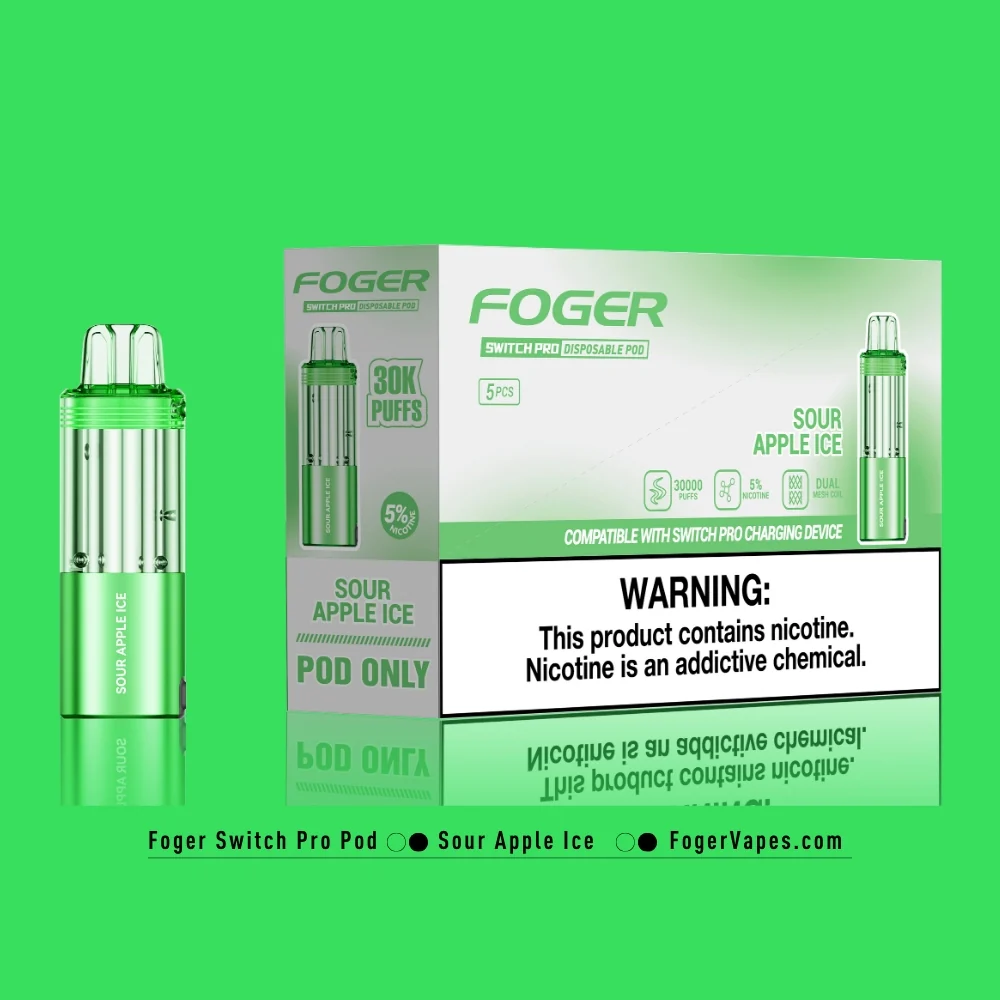 Sour Apple Ice Foger Switch Pro Pod 30K Puffs - Image 4