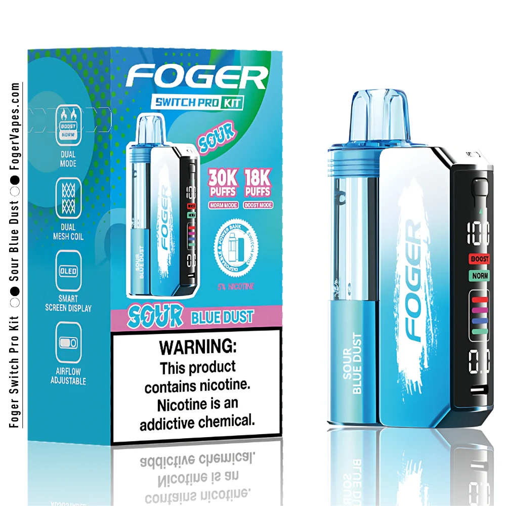 Sour Blue Dust Foger Switch Pro Kit 30K Puffs - Image 3