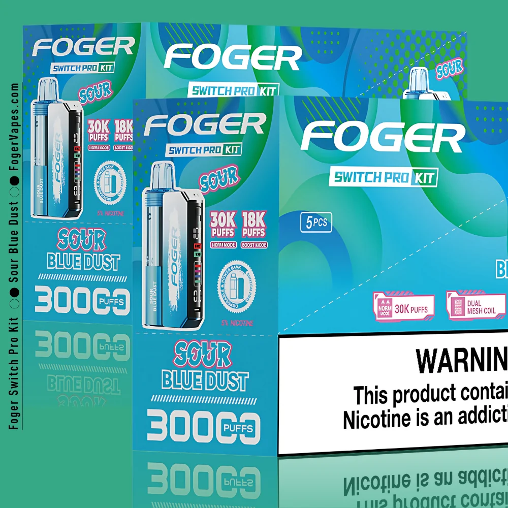 Sour Blue Dust Foger Switch Pro Kit 30K Puffs - Image 5