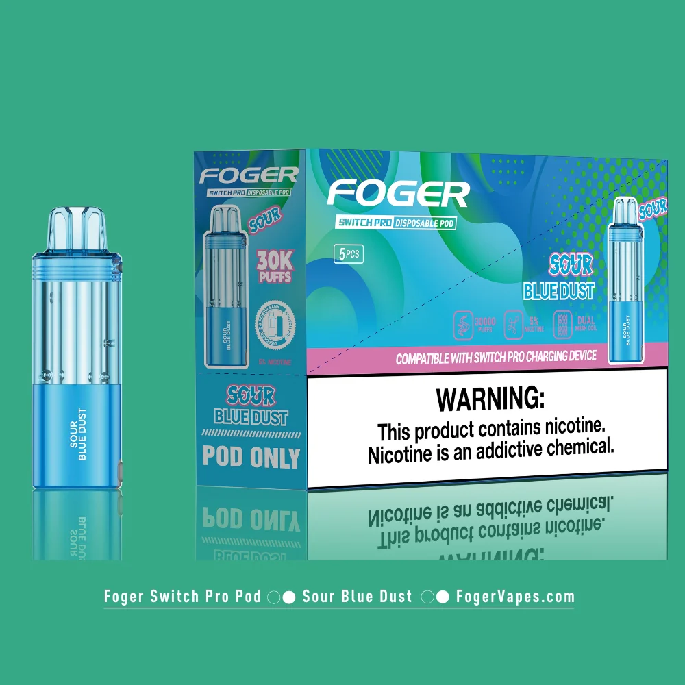 Sour Blue Dust Foger Switch Pro Pod 30K Puffs - Image 4