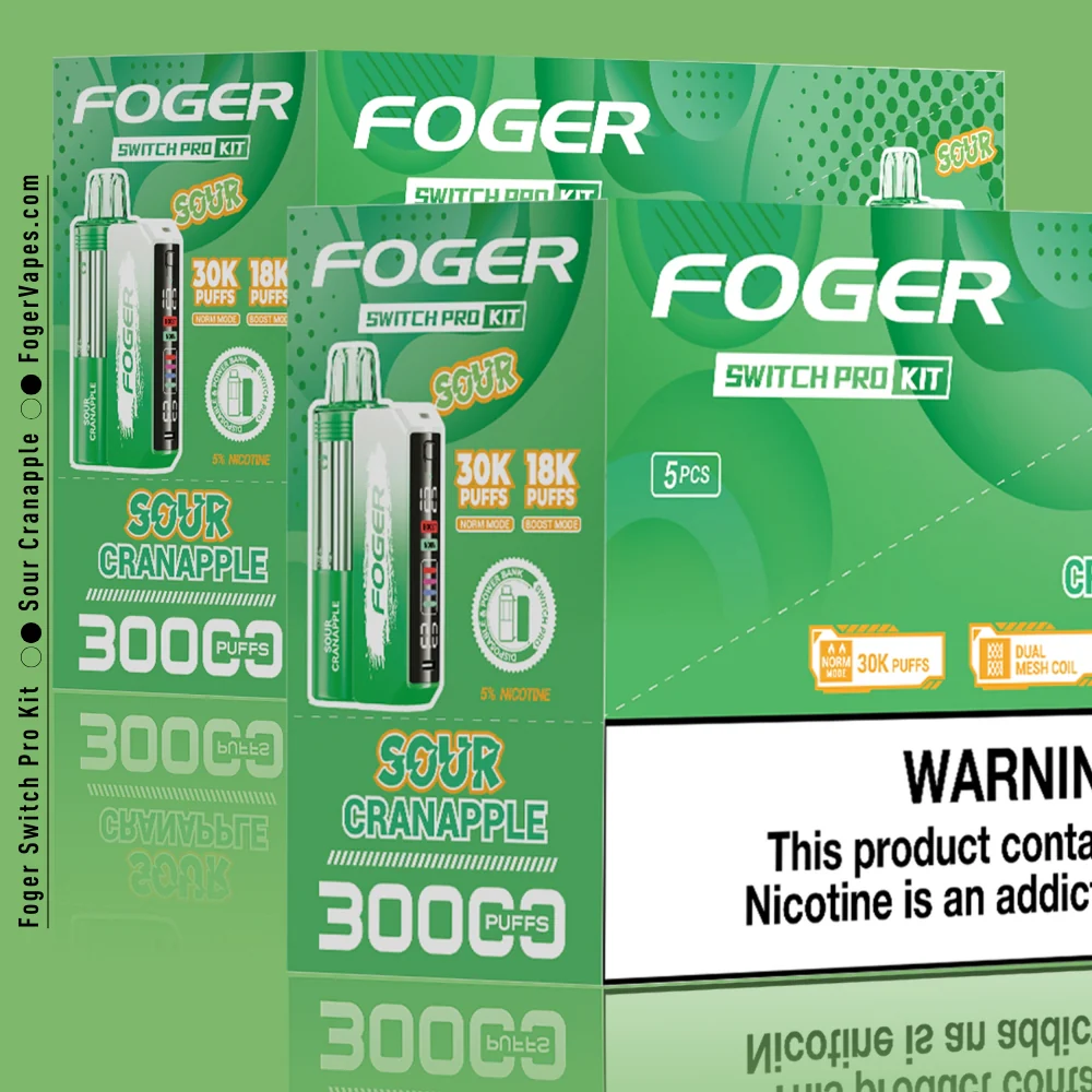 Sour Cranapple Foger Switch Pro Kit 30K Puffs - Image 4