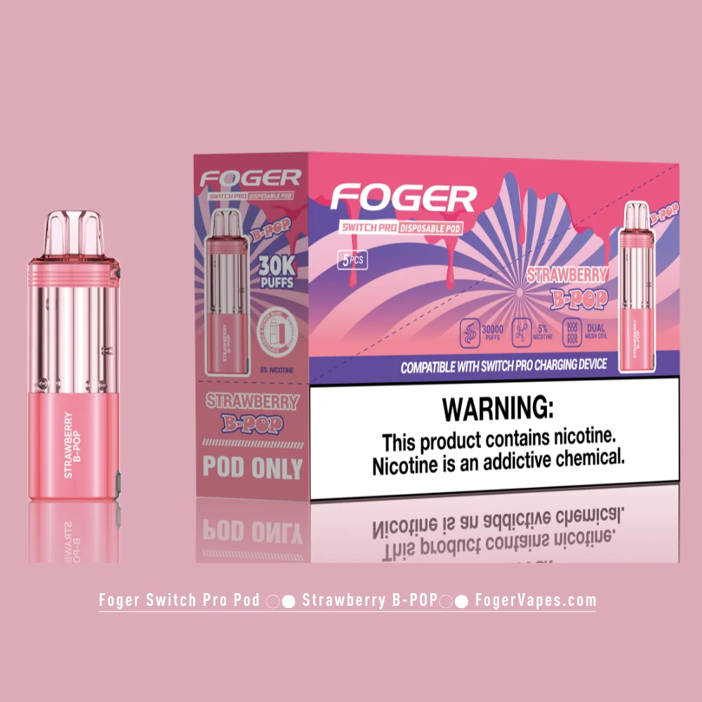 Strawberry B-POP Foger Switch Pro Pod 30K Puffs - Image 4