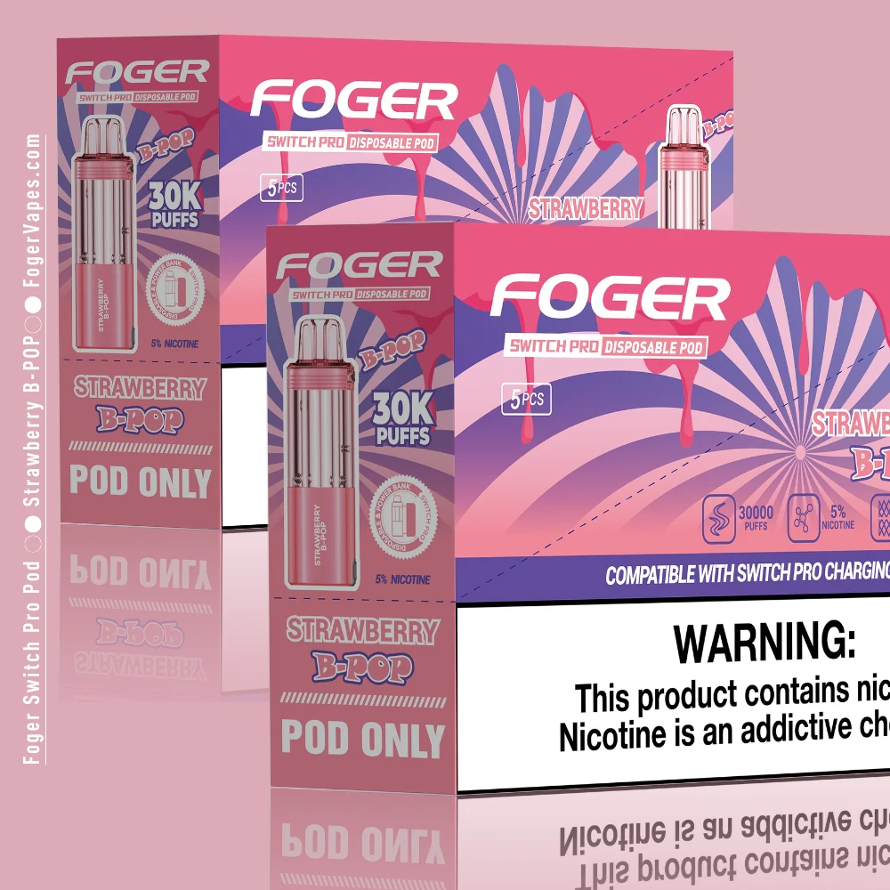 Strawberry B-POP Foger Switch Pro Pod 30K Puffs - Image 5