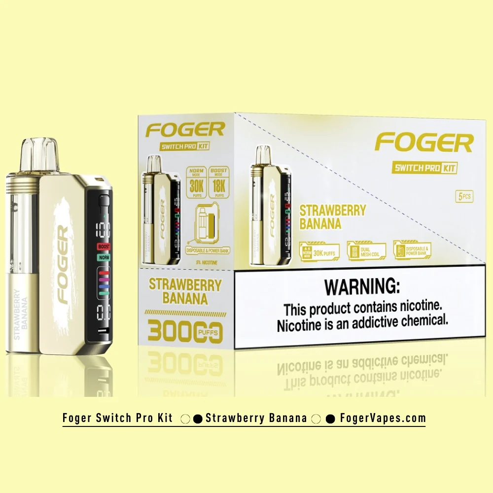 Strawberry Banana Foger Switch Pro Kit 30K Puffs - Image 5