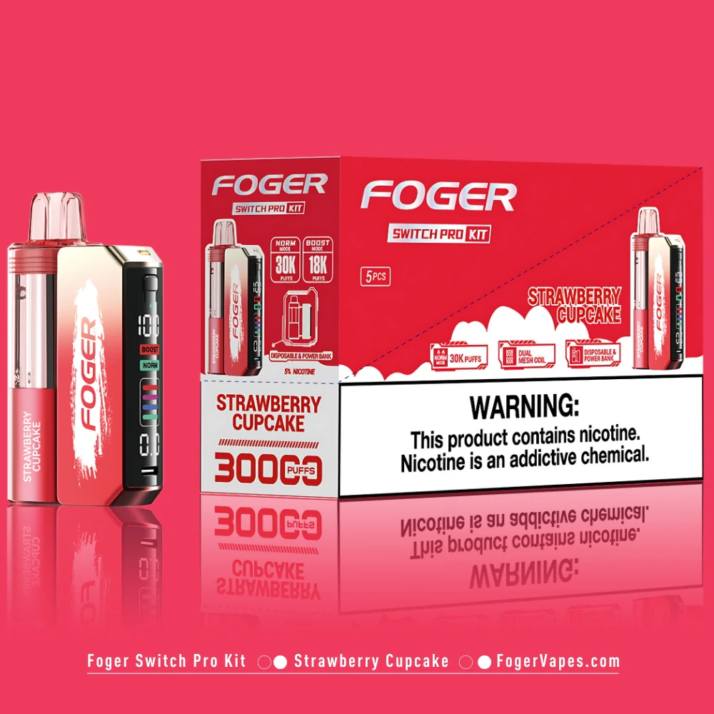 Strawberry Cupcake Foger Switch Pro Kit 30K Puffs - Image 4