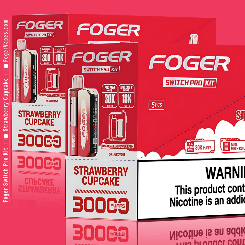 Strawberry Cupcake Foger Switch Pro Kit 30K Puffs - Image 5