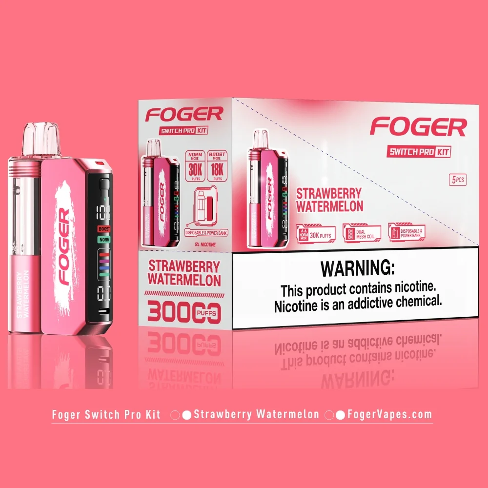 Strawberry Watermelon Foger Switch Pro Kit 30K Puffs - Image 5