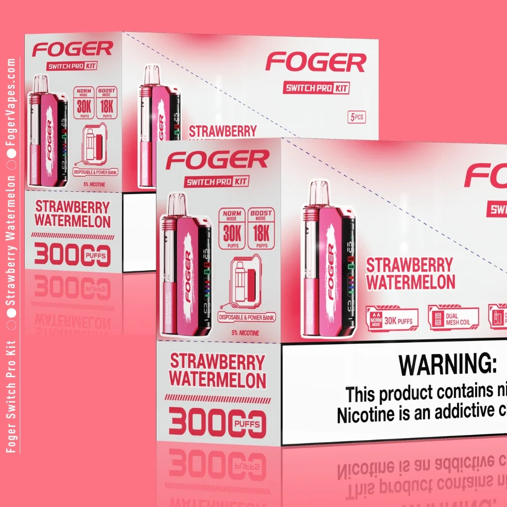 Strawberry Watermelon Foger Switch Pro Kit 30K Puffs - Image 6