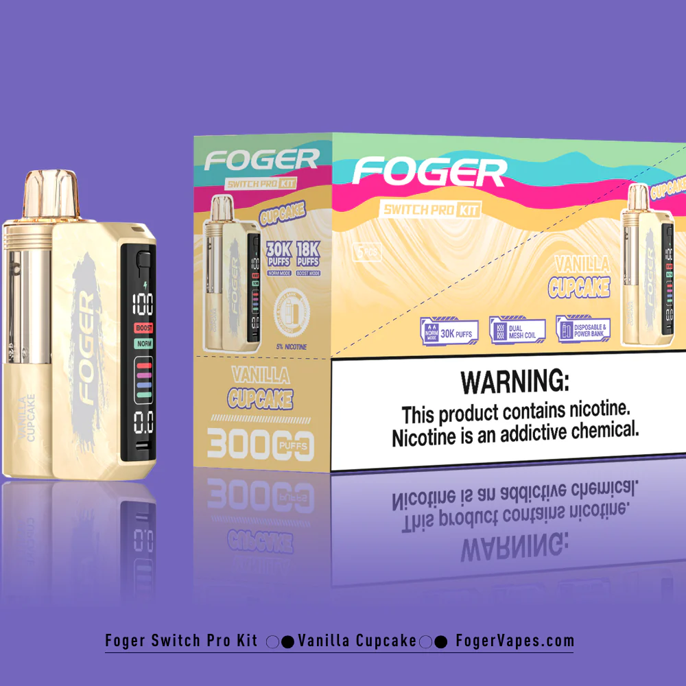 Vanilla Cupcake – Foger Switch Pro Kit | 30K Puffs - Image 3