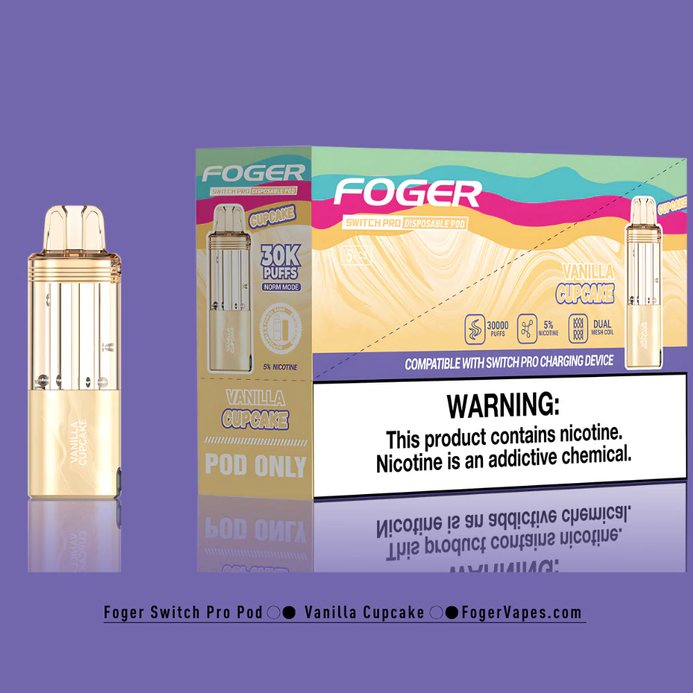 Vanilla Cupcake – Foger Switch Pro Pod | 30K Puffs - Image 4