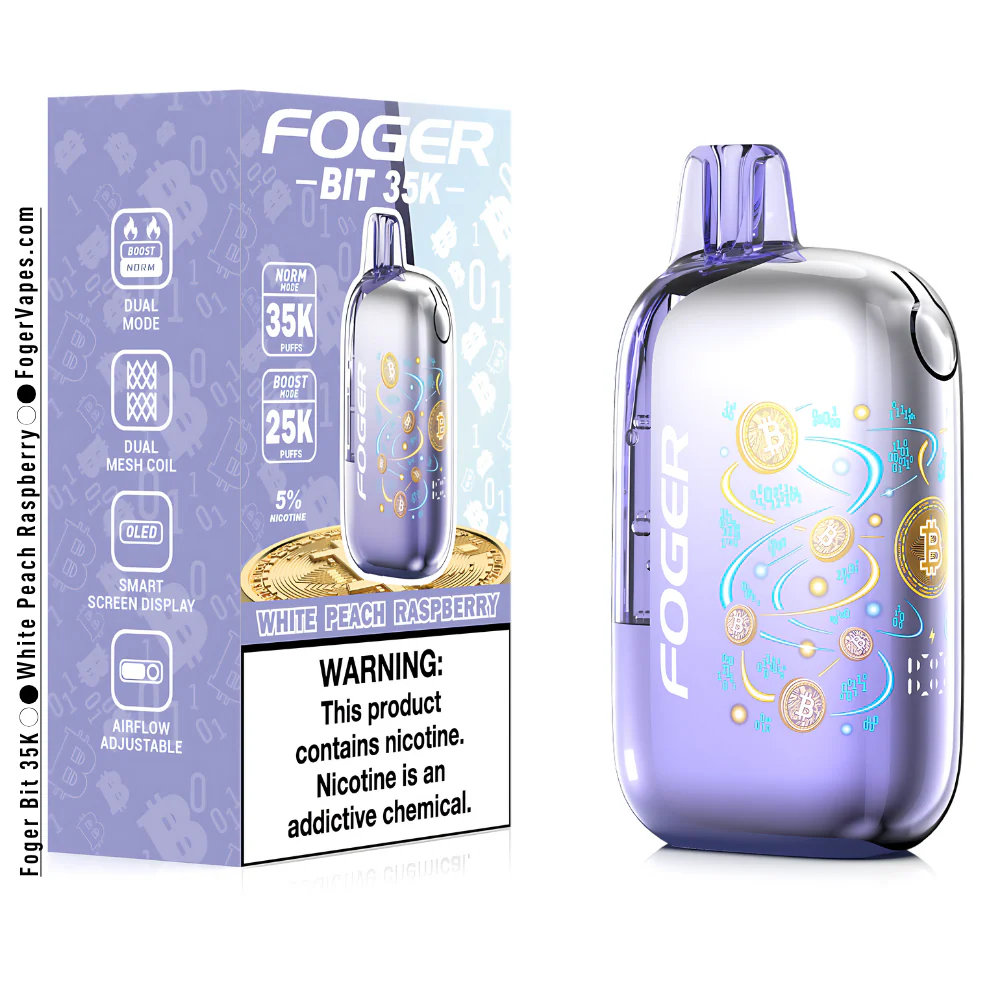 White Peach Raspberry – Foger Bit 35K Puffs - Image 3